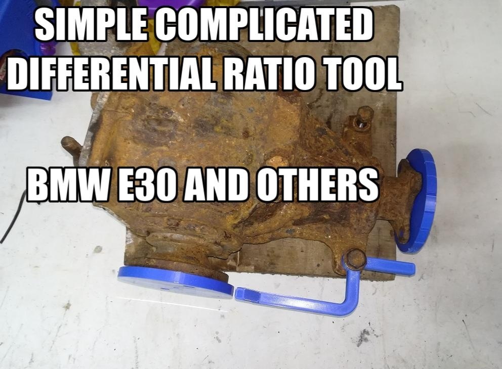 DIFFERENTIAL RATIO MEASUREMENT TOOL FOR BMW E30 AND OTHERS