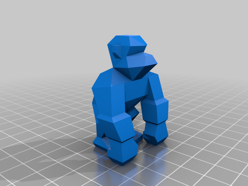 donkey kong low poly