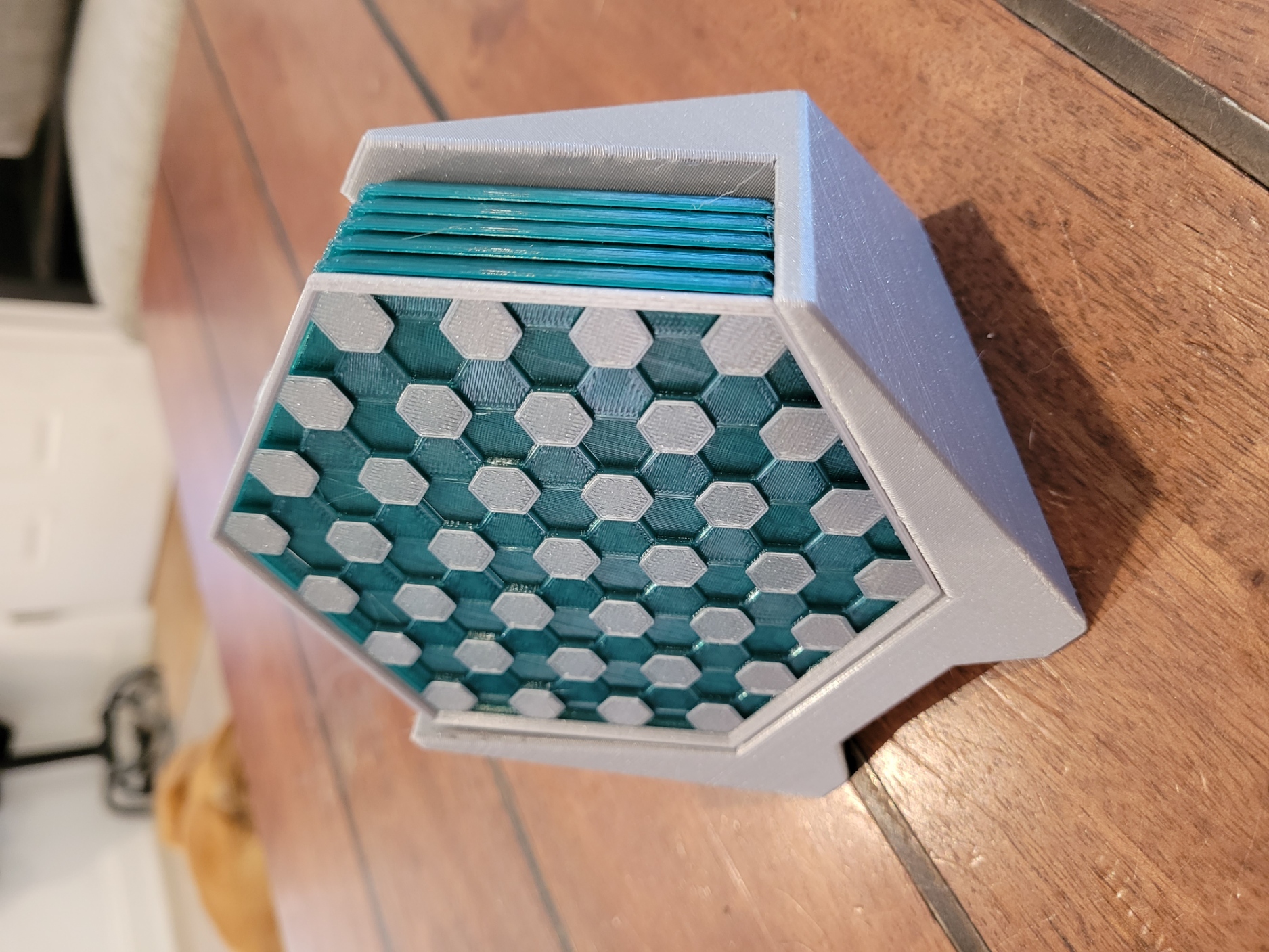 Miniatura 4 do modelo 3D Hex pattern coaster