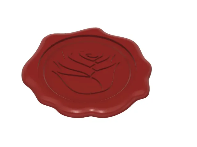 Wax stamp coaster