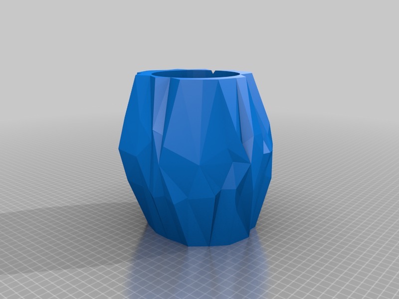 Geometric Polygonal Pot by BushP1gger | Download free STL model ...