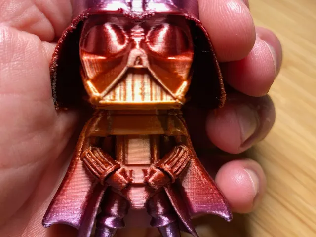 Darth Vader Fun split for optimal printing with minimal supports