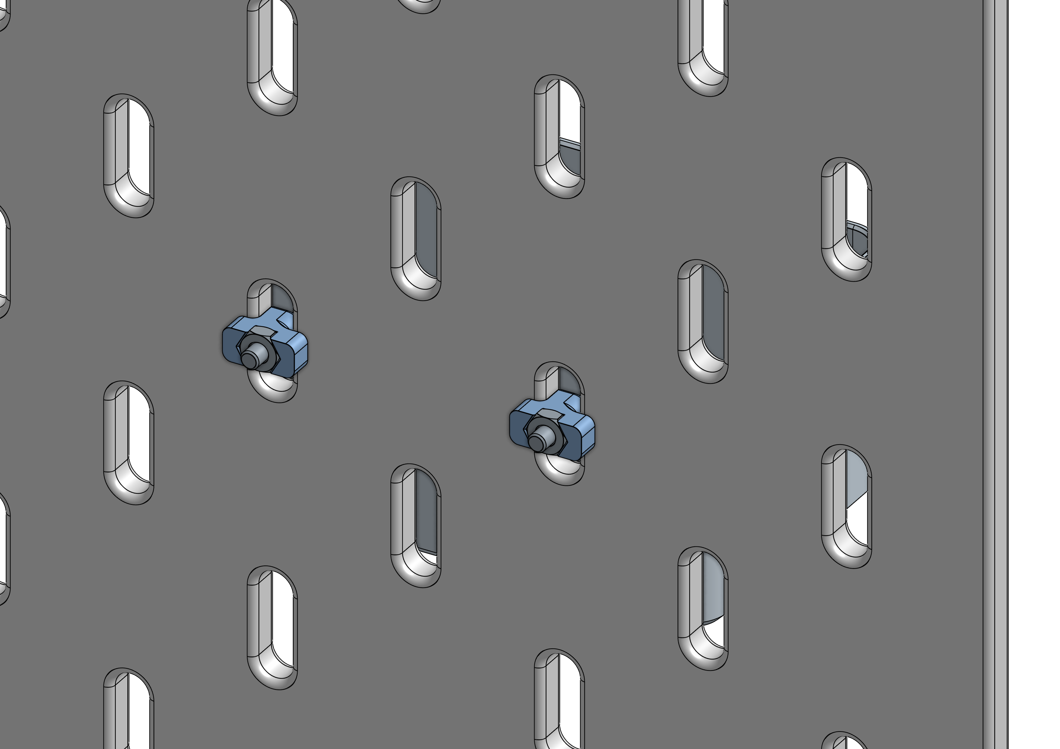 Skadis TNuts Mounting System for Ikea Skadis Pegboards by 6d6178