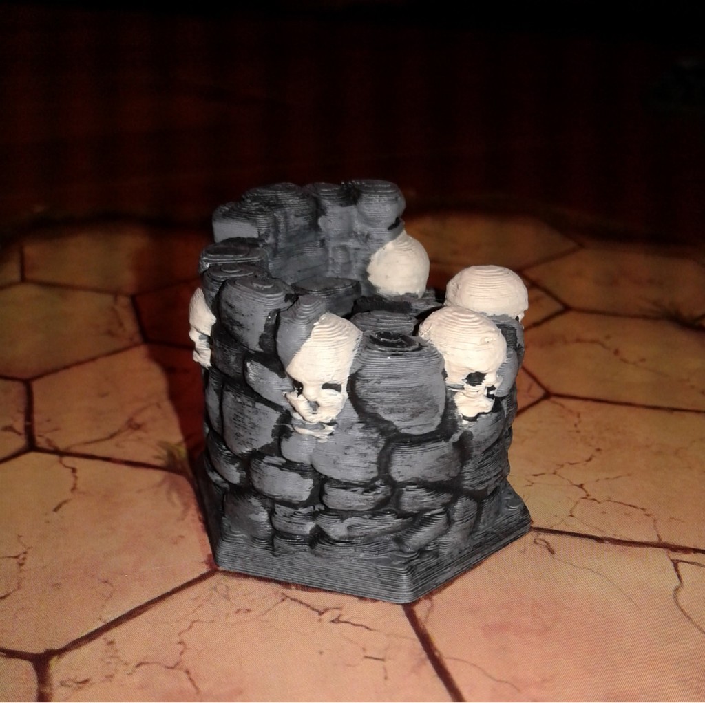 Gloomhaven Walls: Skull Pillar