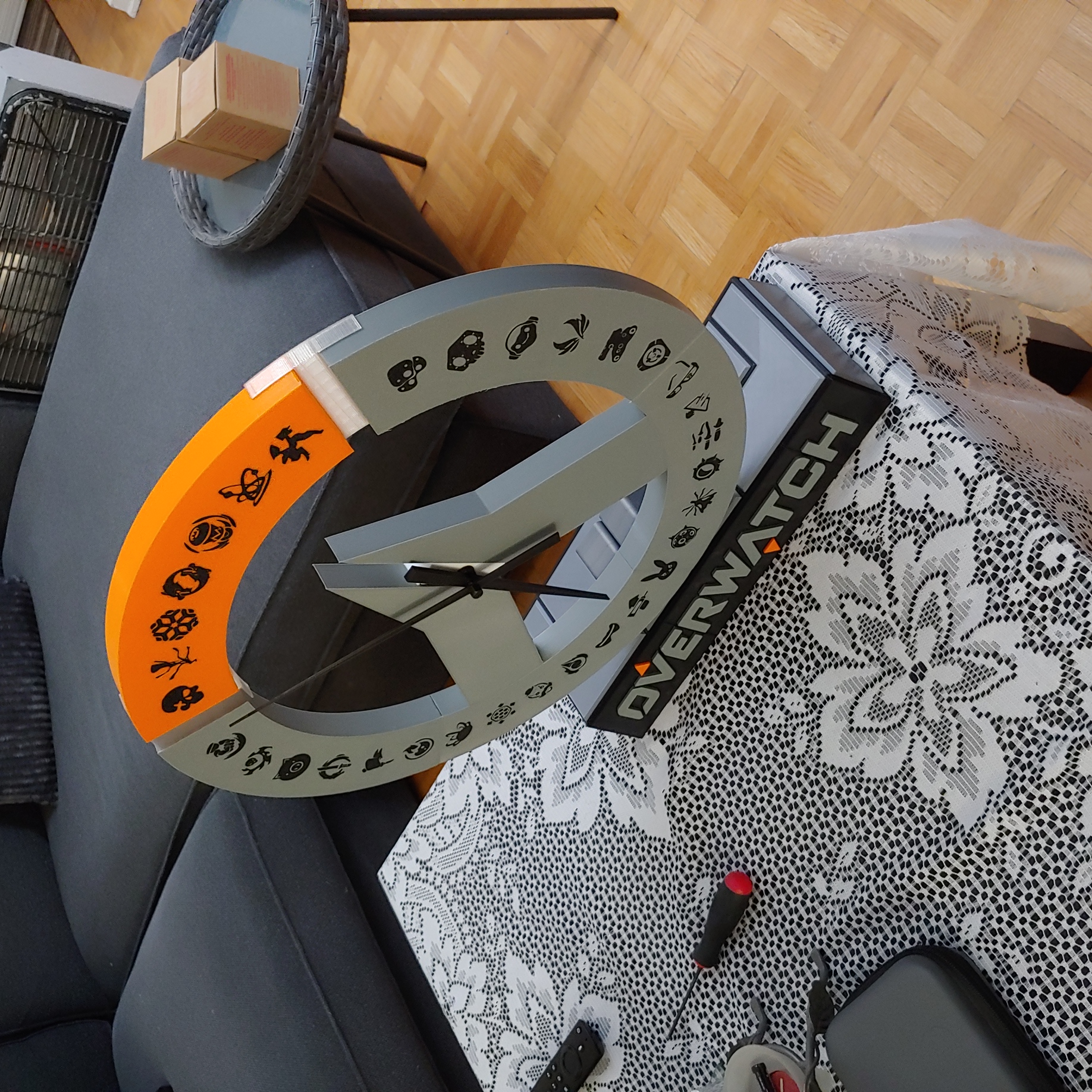 Miniatura 10 do modelo 3D Overwatch custom Clock