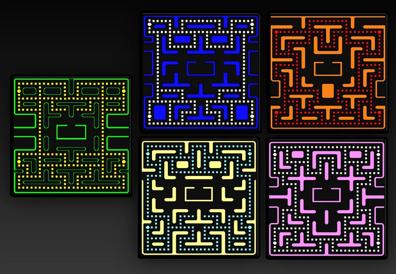 Pac-Man & Ms.Pac-Man Inspired Coaster Set (No AMS or MMU required) by lazor226 | Download free STL model | Printables.com
