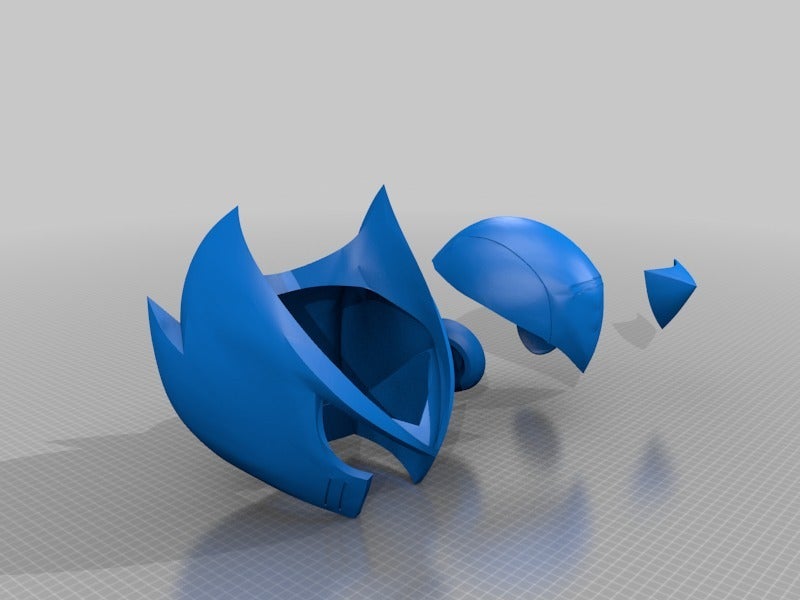 Mega Man Zero Helmet Seperated / Split — miniatura 2