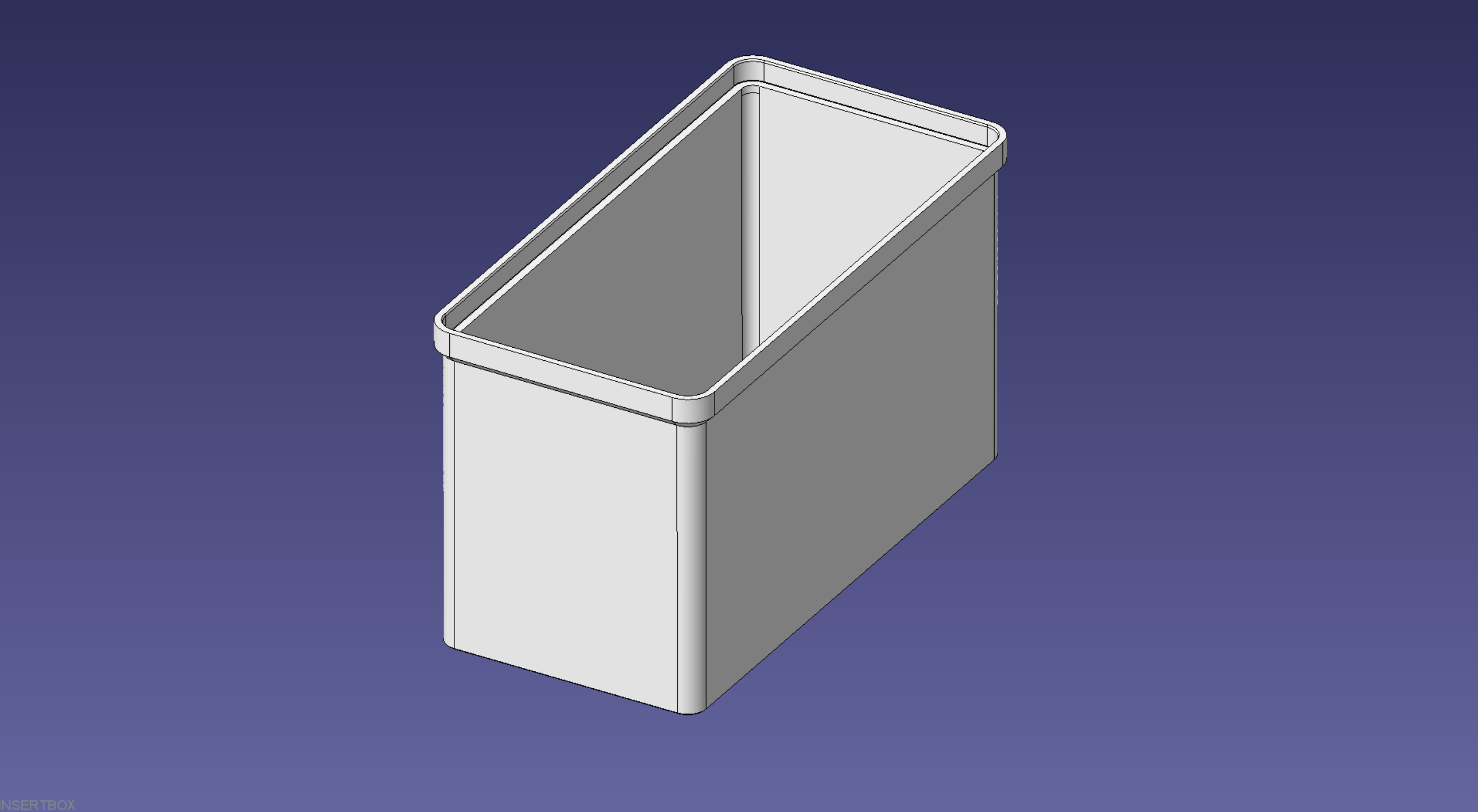 1x2 units, full height, 1x1 grid Stackable Insertbox Sortimo