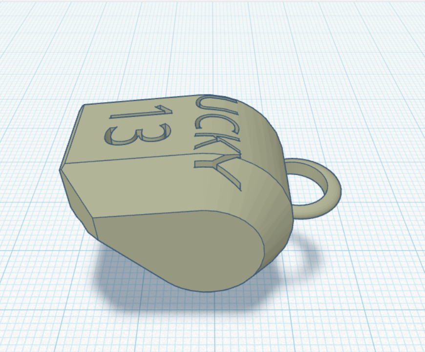 Miniatura 2 do modelo 3D Dummy 13 Head Keychain