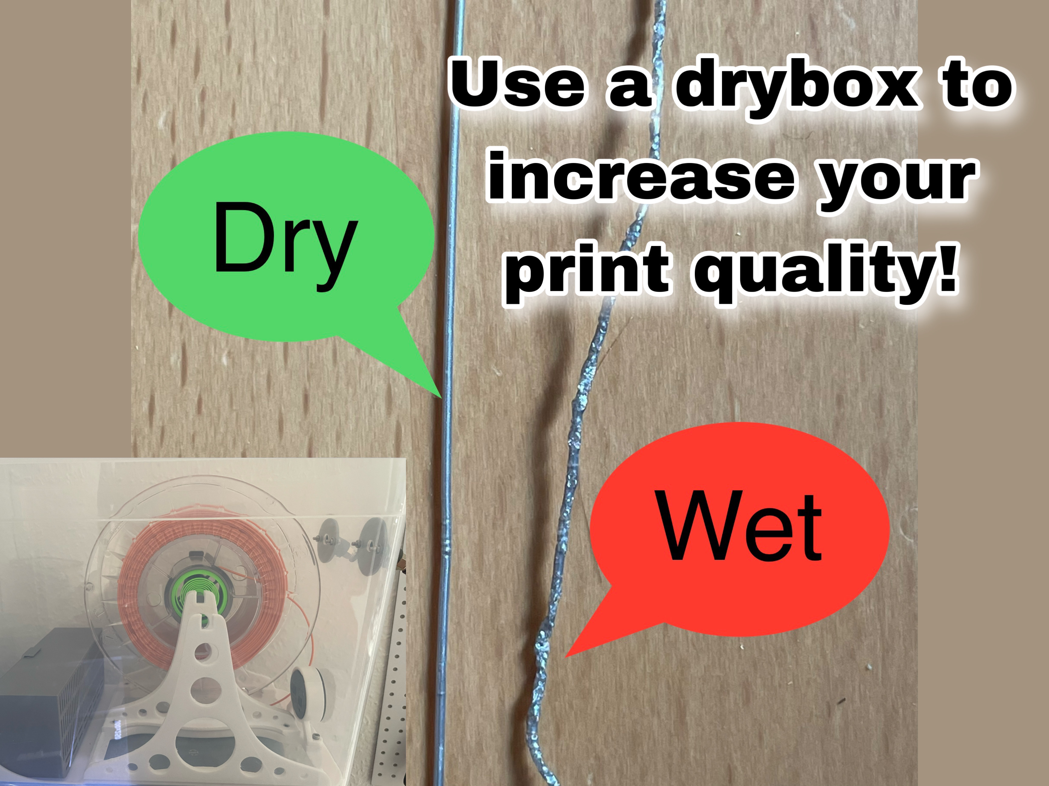IKEA 365+ Drybox & Auto rewind Storage Box for 2 Spools supporting eSun, Extrudr, Spectrum, R3d and more