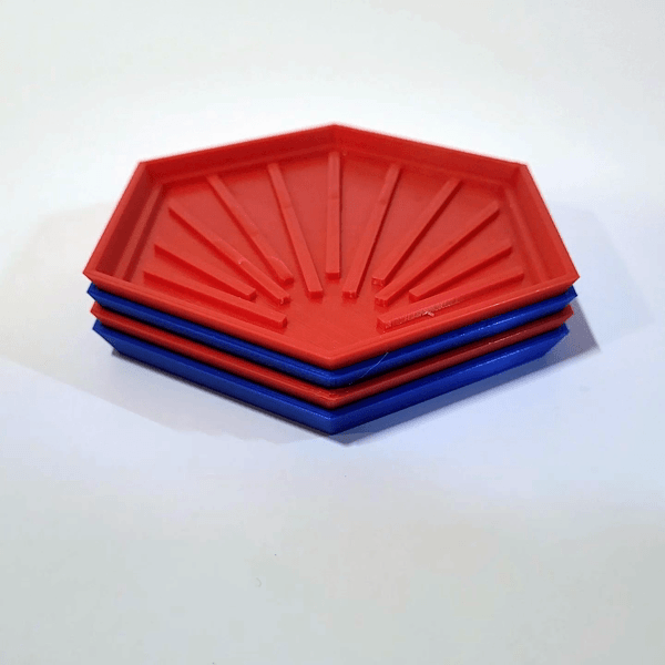Miniatura 6 do modelo 3D Hexagon Stacking Coaster