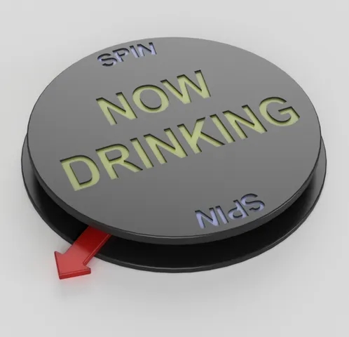 Drinking game coaster