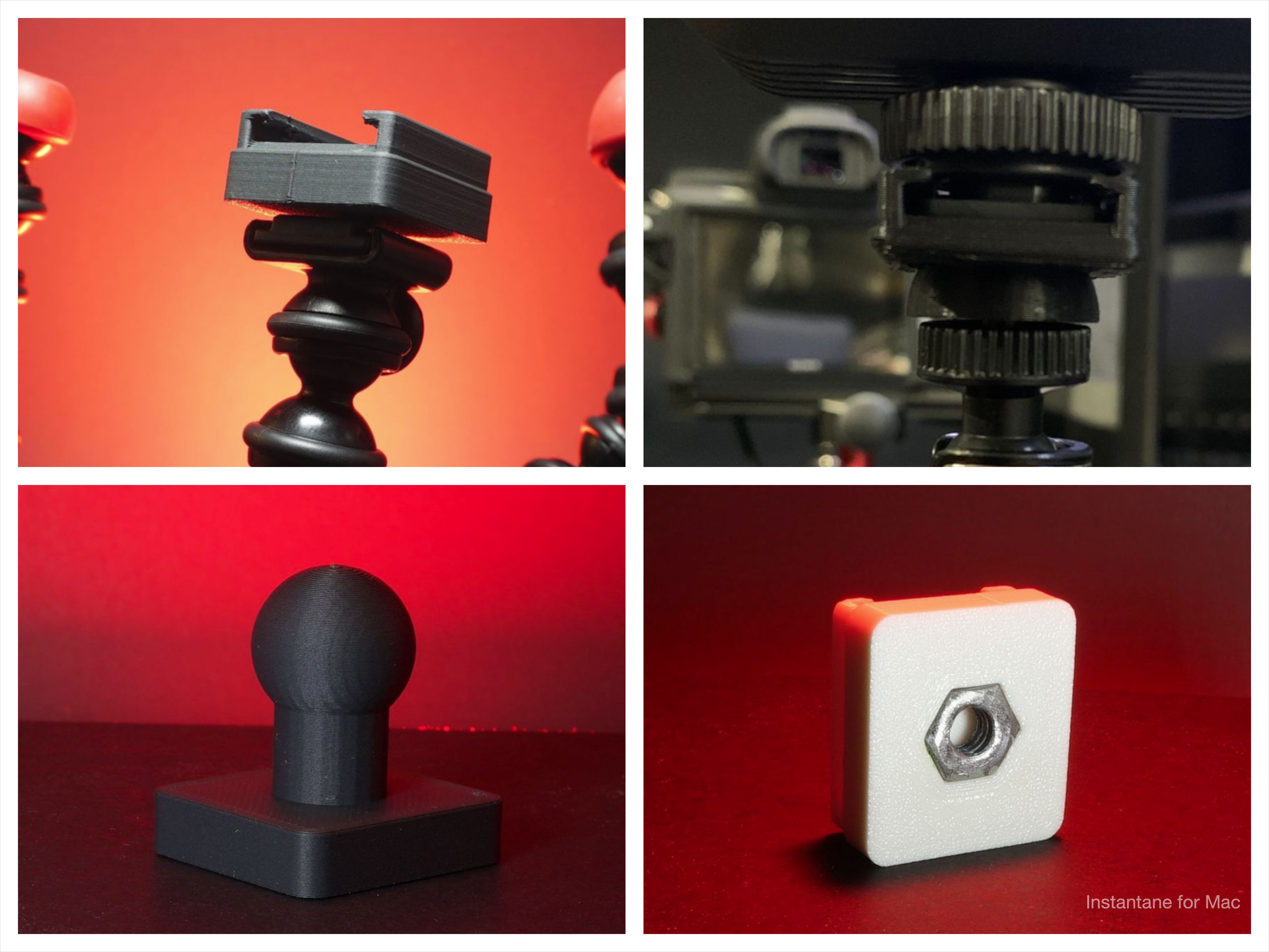 Tripod Mounts Cold Shoe and Ram Ball Mounts with 1/4 20 Thread by K2