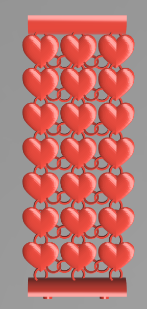 Hearts Chainmail Bracelet