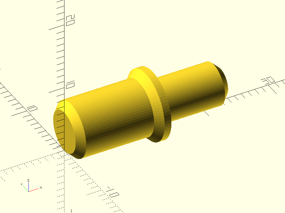 Kolíček police kulatý (Peg shelf round) - OpenSCAD parametrizable
