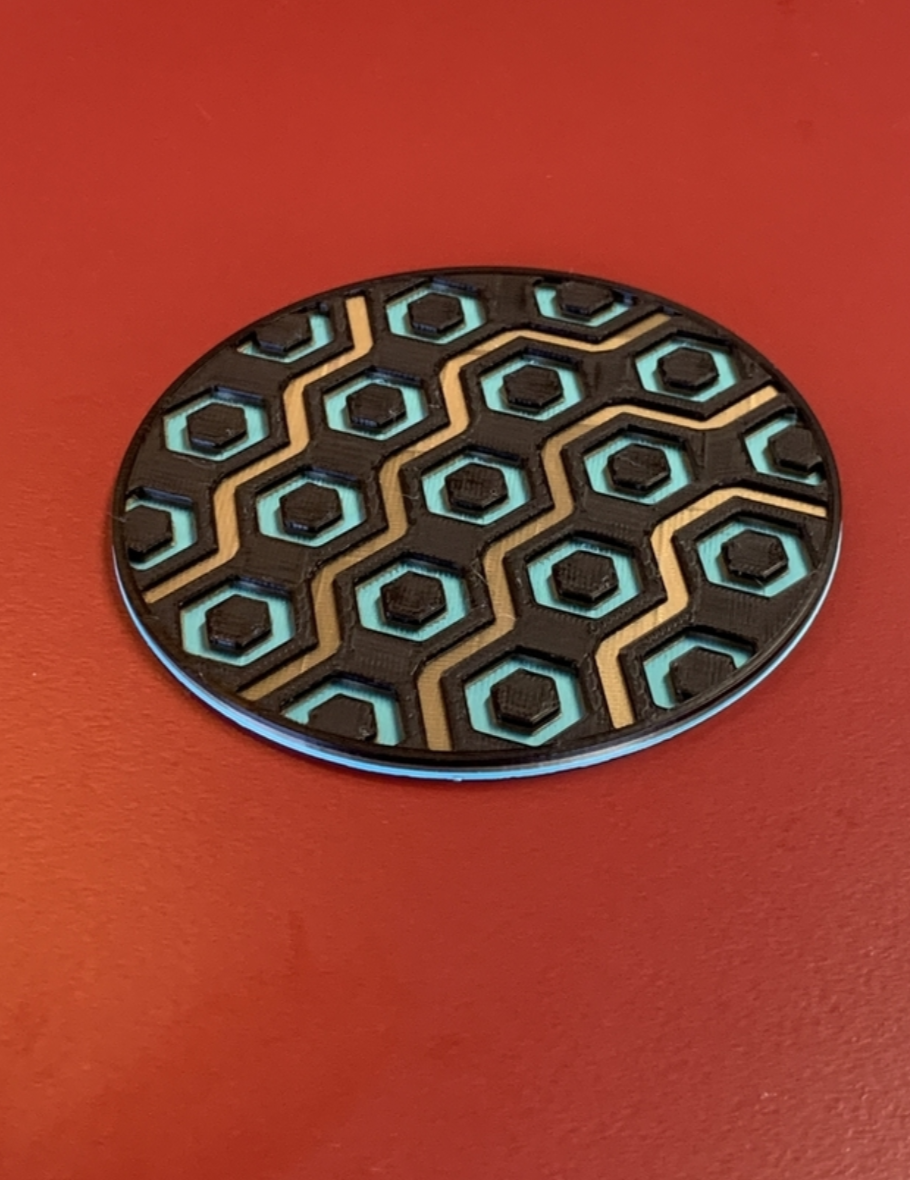 3 Coloured Coaster