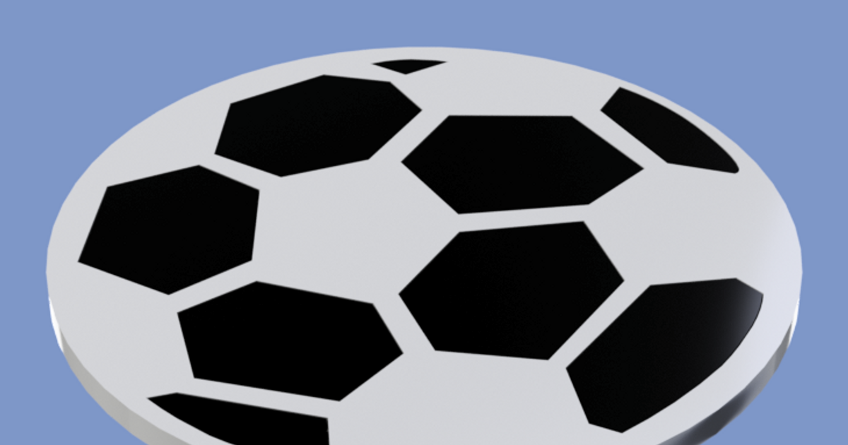 Soccer Ball Coaster by Art3Design | Download free STL model