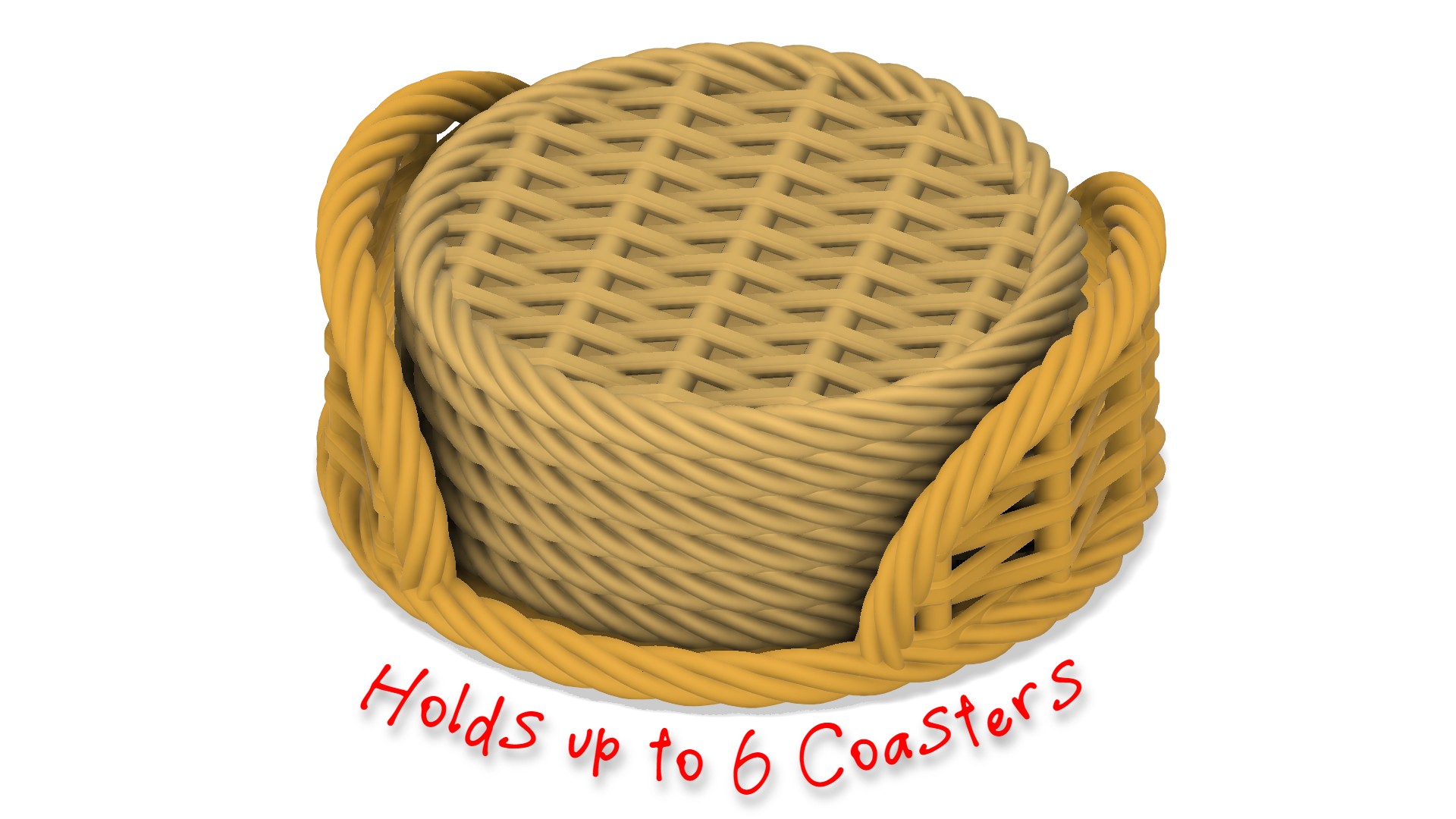Woven Coasters by JamesThePrinter Download free STL model