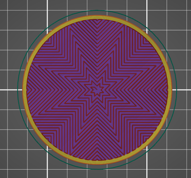 Octagram Spiral Infill Coaster
