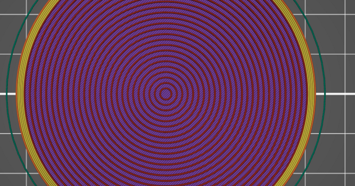 Concentric Infill Coaster Diameter 75 mm 5 perimeters by Art3Design ...