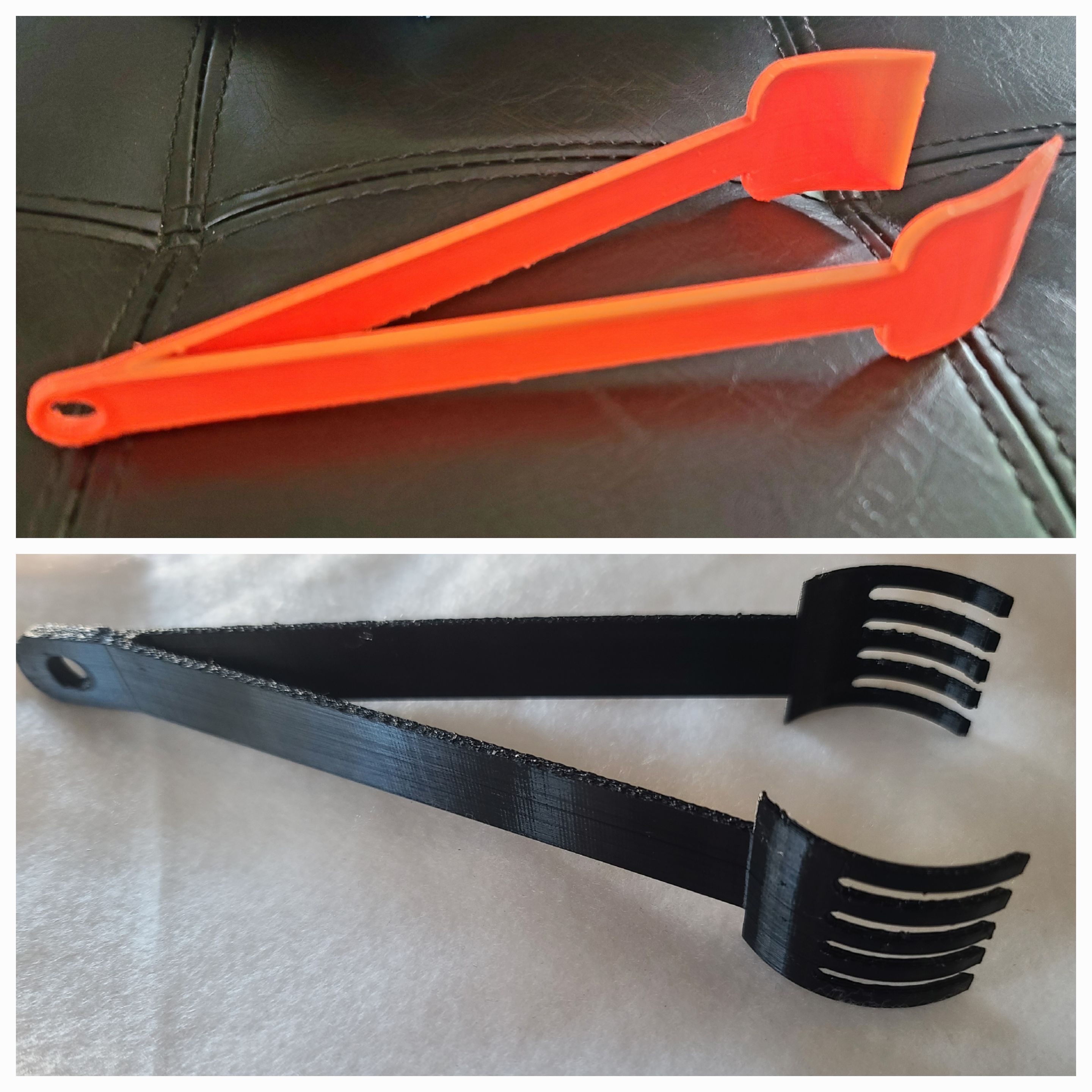 Tongs, scooper and Rake tongs
