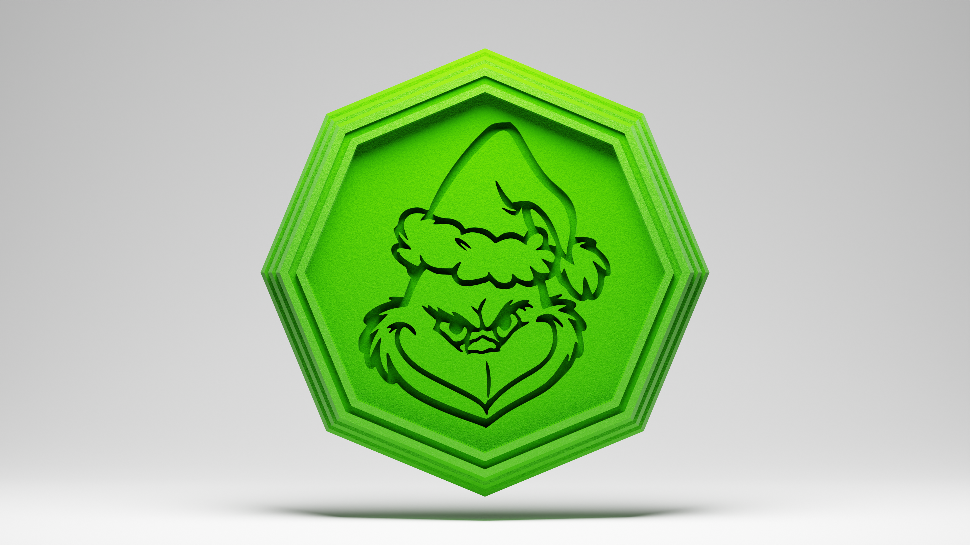 Grinch coaster