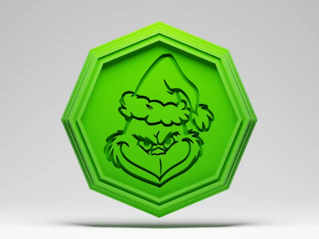 Grinch coaster