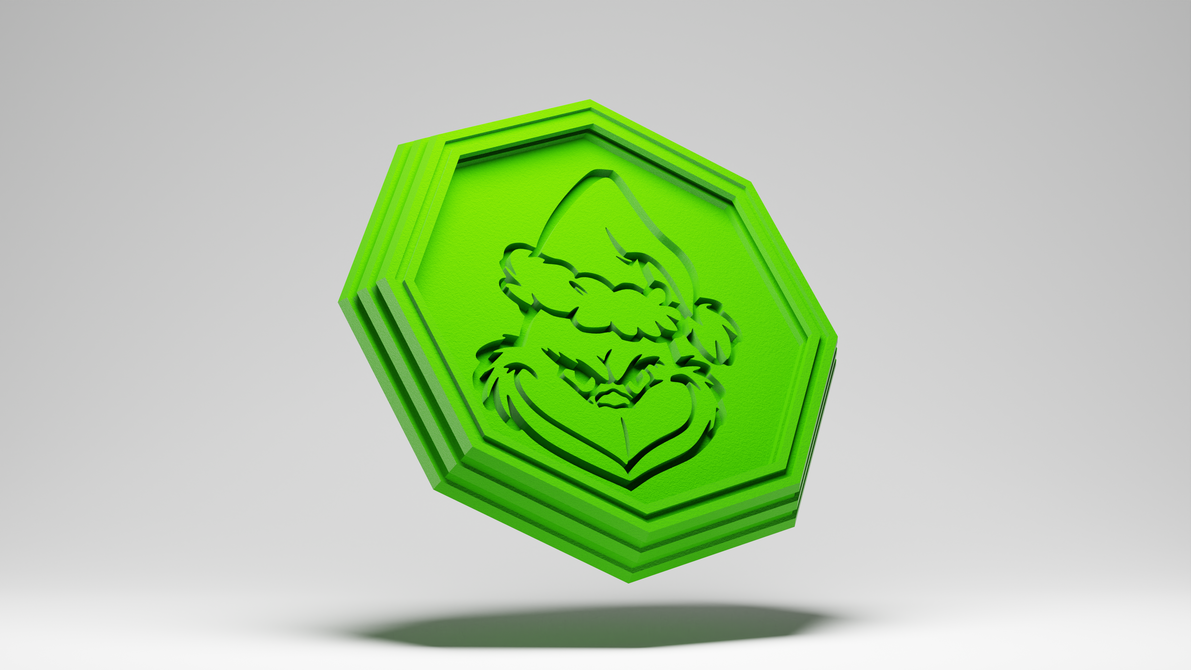 Miniatura 2 do modelo 3D Grinch coaster