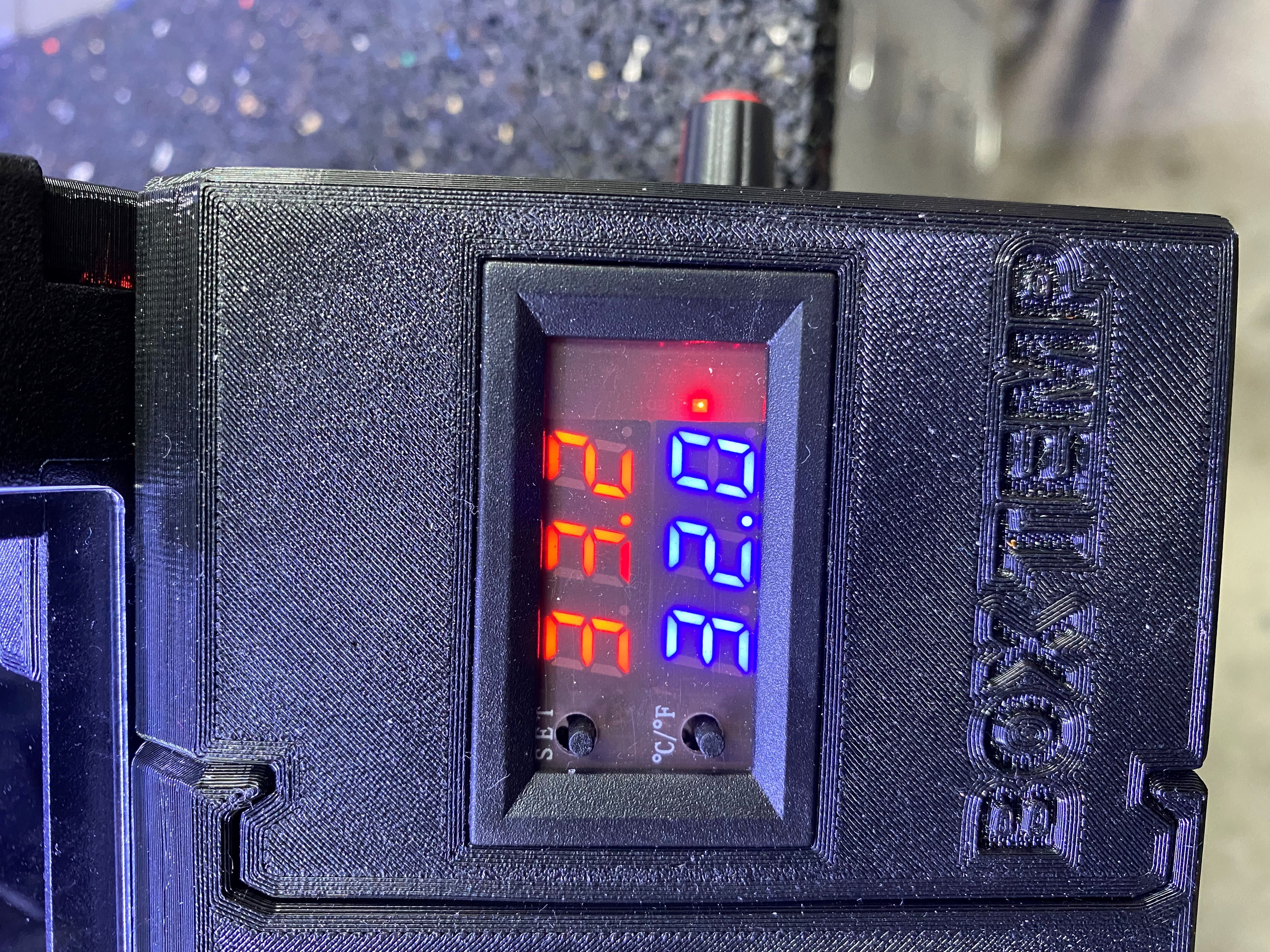 PrusaBox Modular Front Temp Box - DC12V Digital Display
