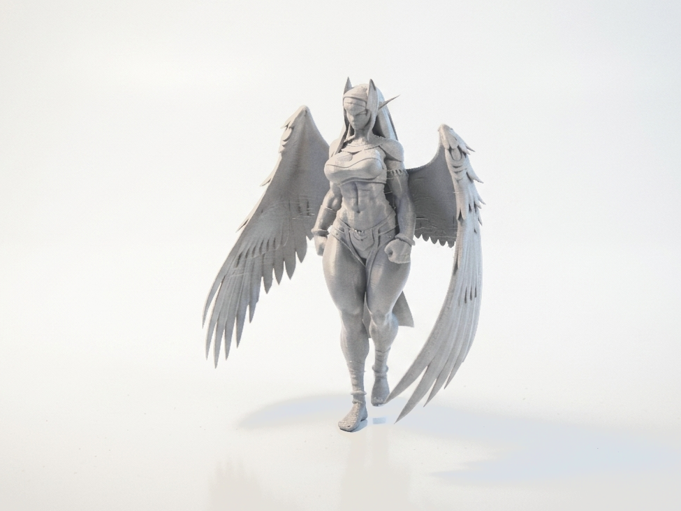 Elf Angel Winged Figurine Fantasy 3D Printable