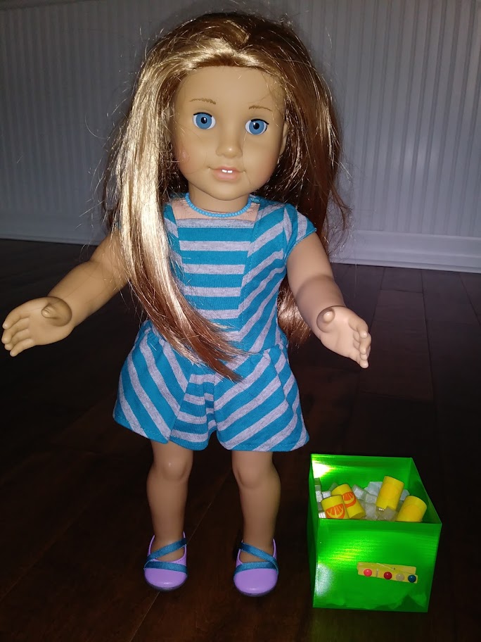 Cooler with Ice and Cans for 18 inch Doll