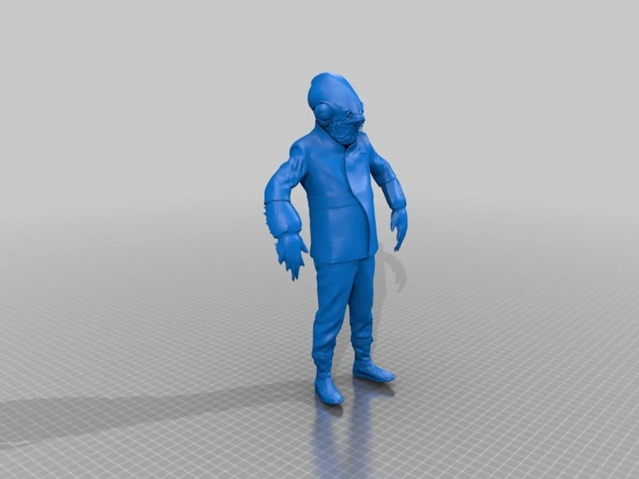 SW Admiral Ackbar Bust / Head and Body by Jace1969 | Download free STL ...