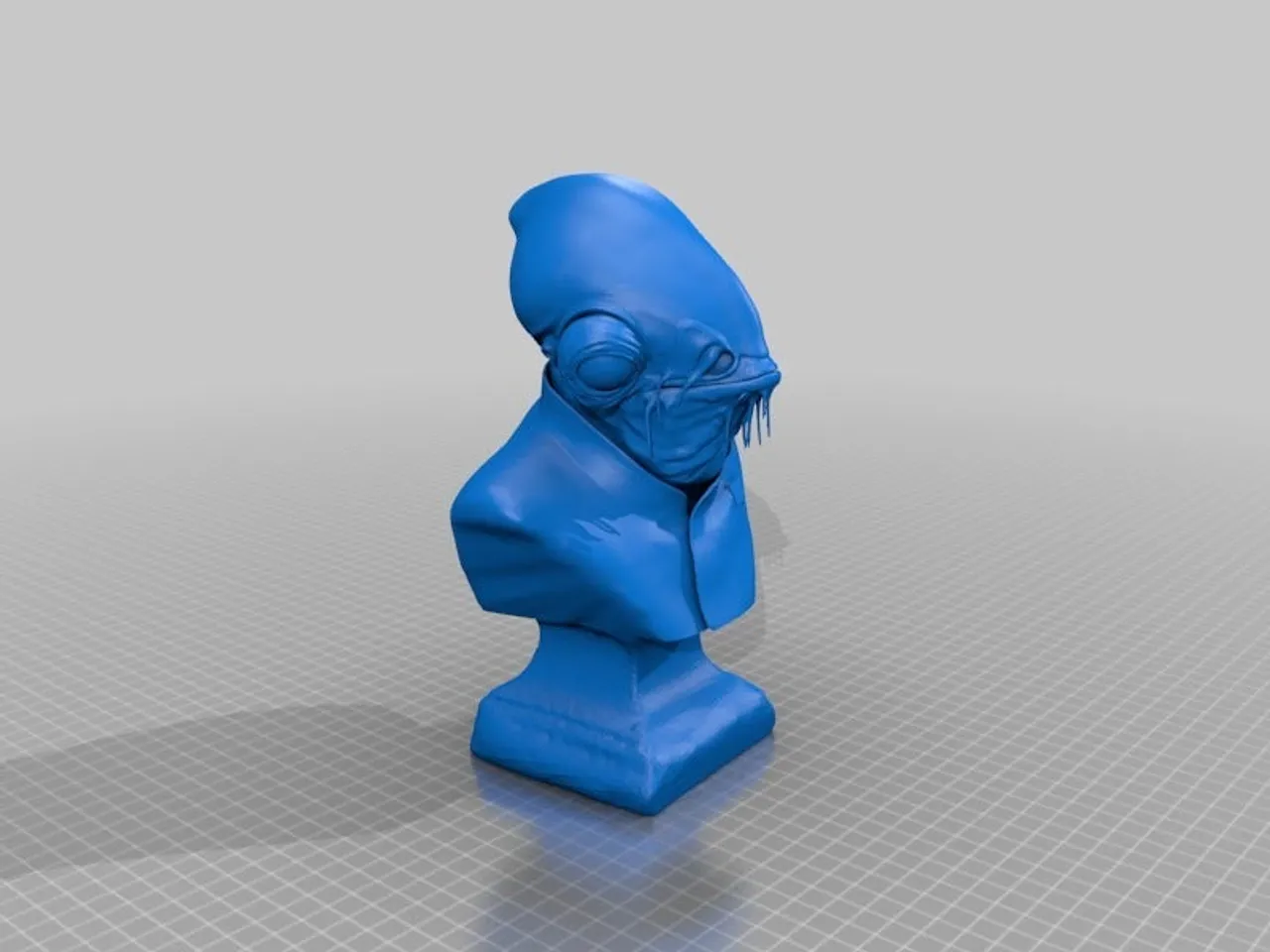 SW Admiral Ackbar Bust / Head and Body by Jace1969 | Download free STL ...