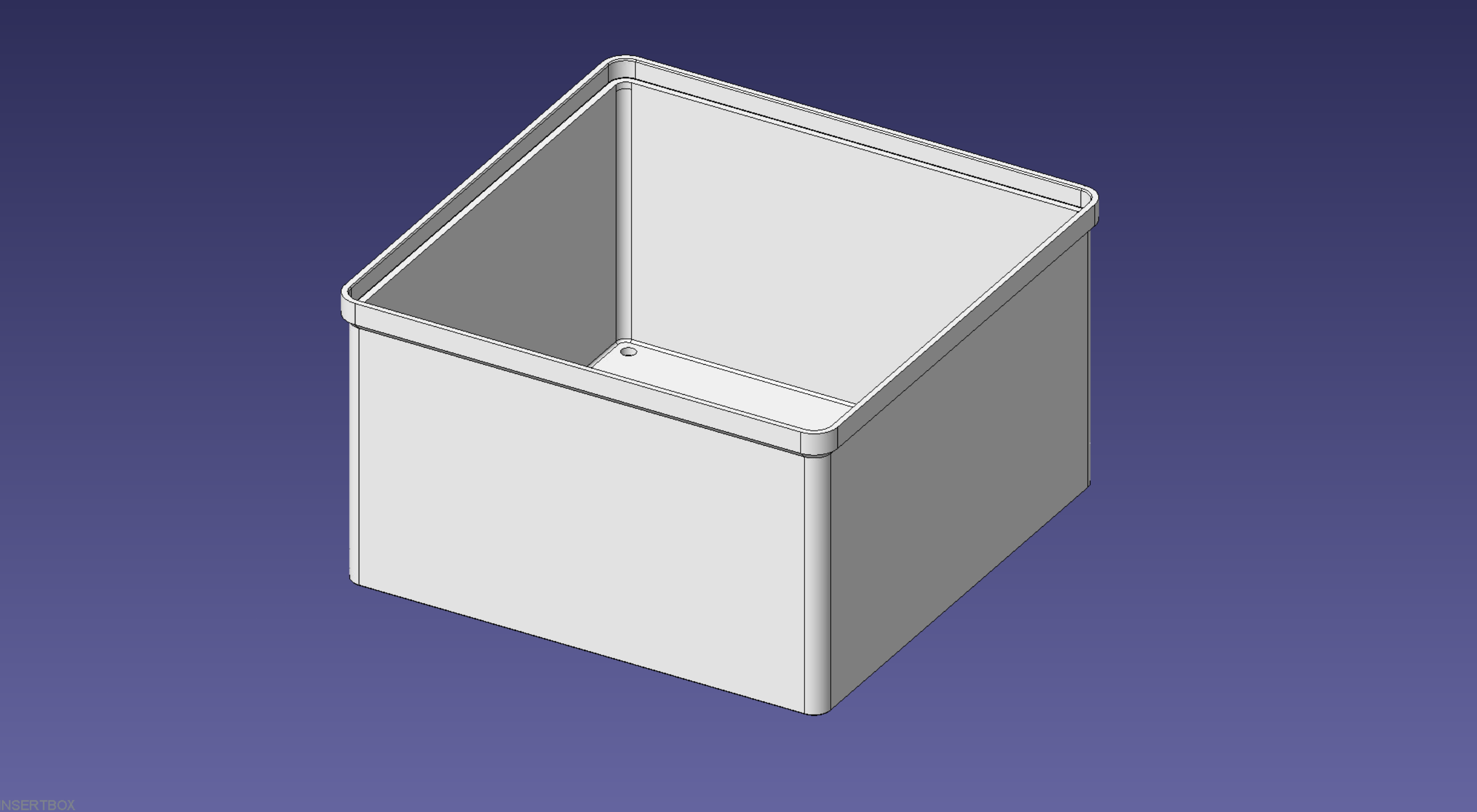 2x2 units, full height, 1x1 grid Stackable Insertbox