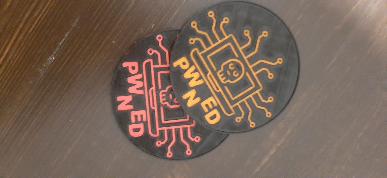 Miniatura 2 do modelo 3D Hacked Drinks Coaster
