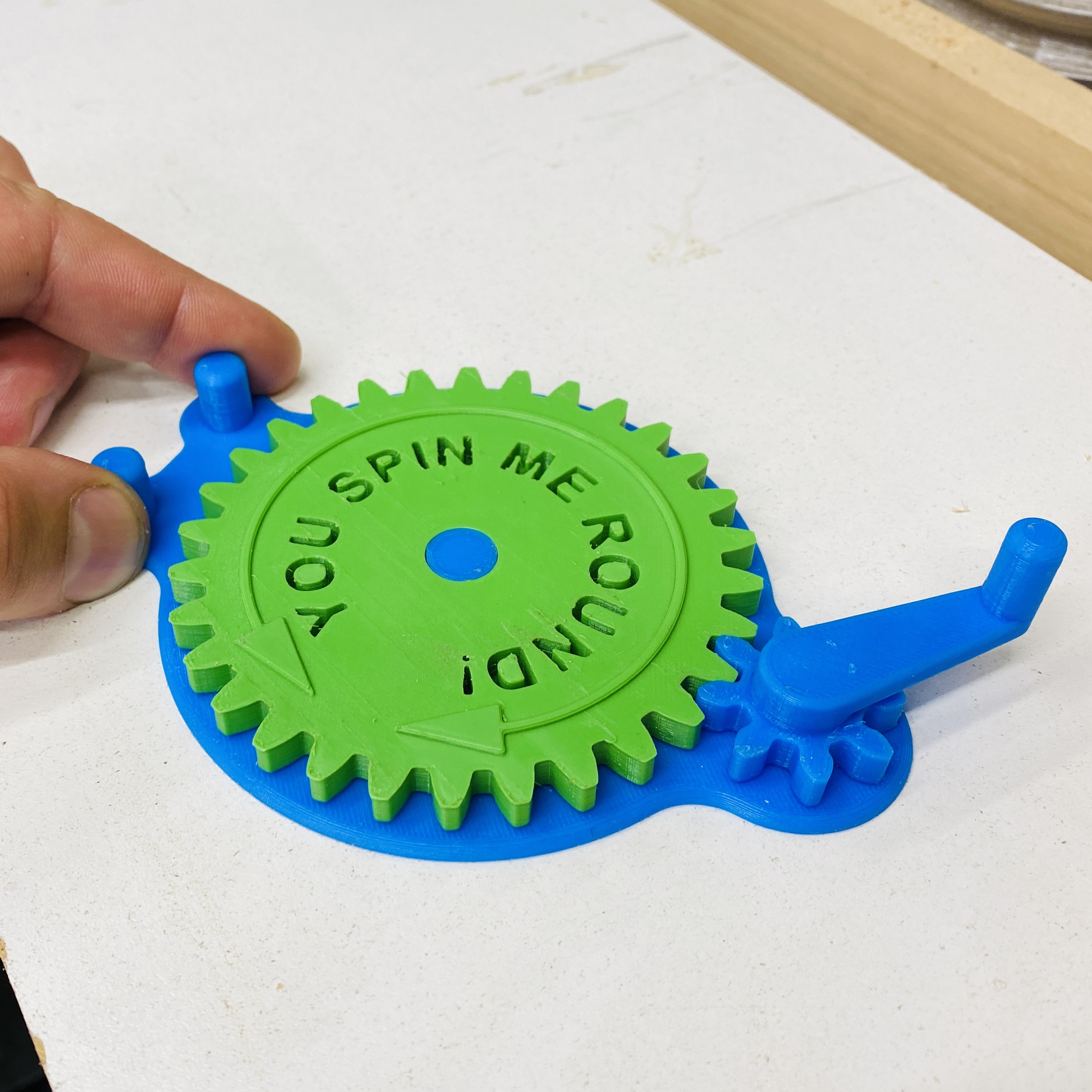 You Spin Me Round, Rotating Spur Gear Toy