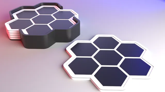 Honeycomb Hexagon Heat Tile Coaster - Raised Hexagons