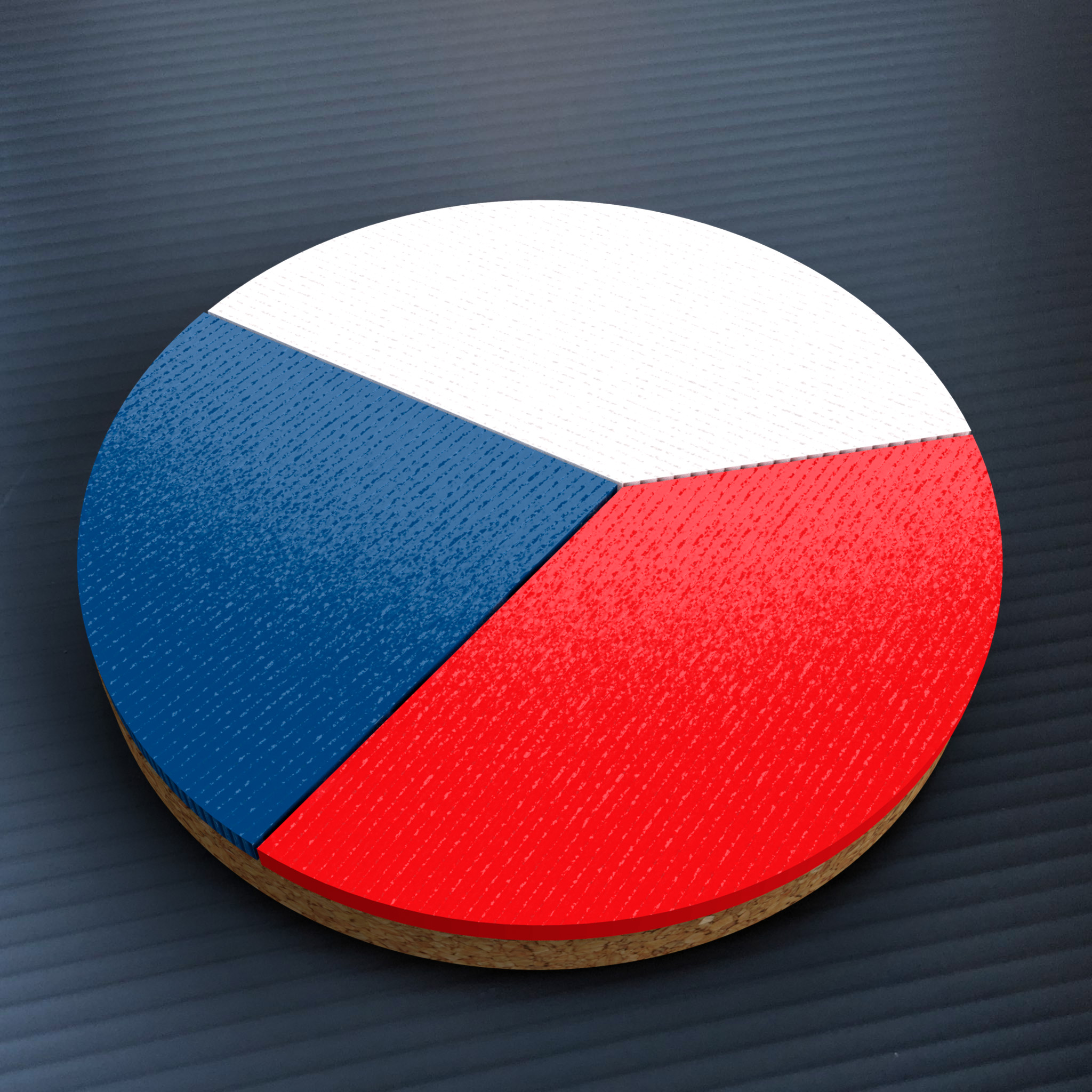 Czechia - Flag Beer Coaster