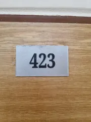 Informační štítek na dveře