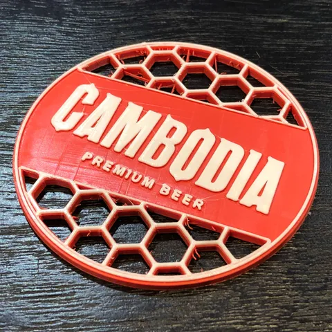 CAMBODIA Beer Coaster