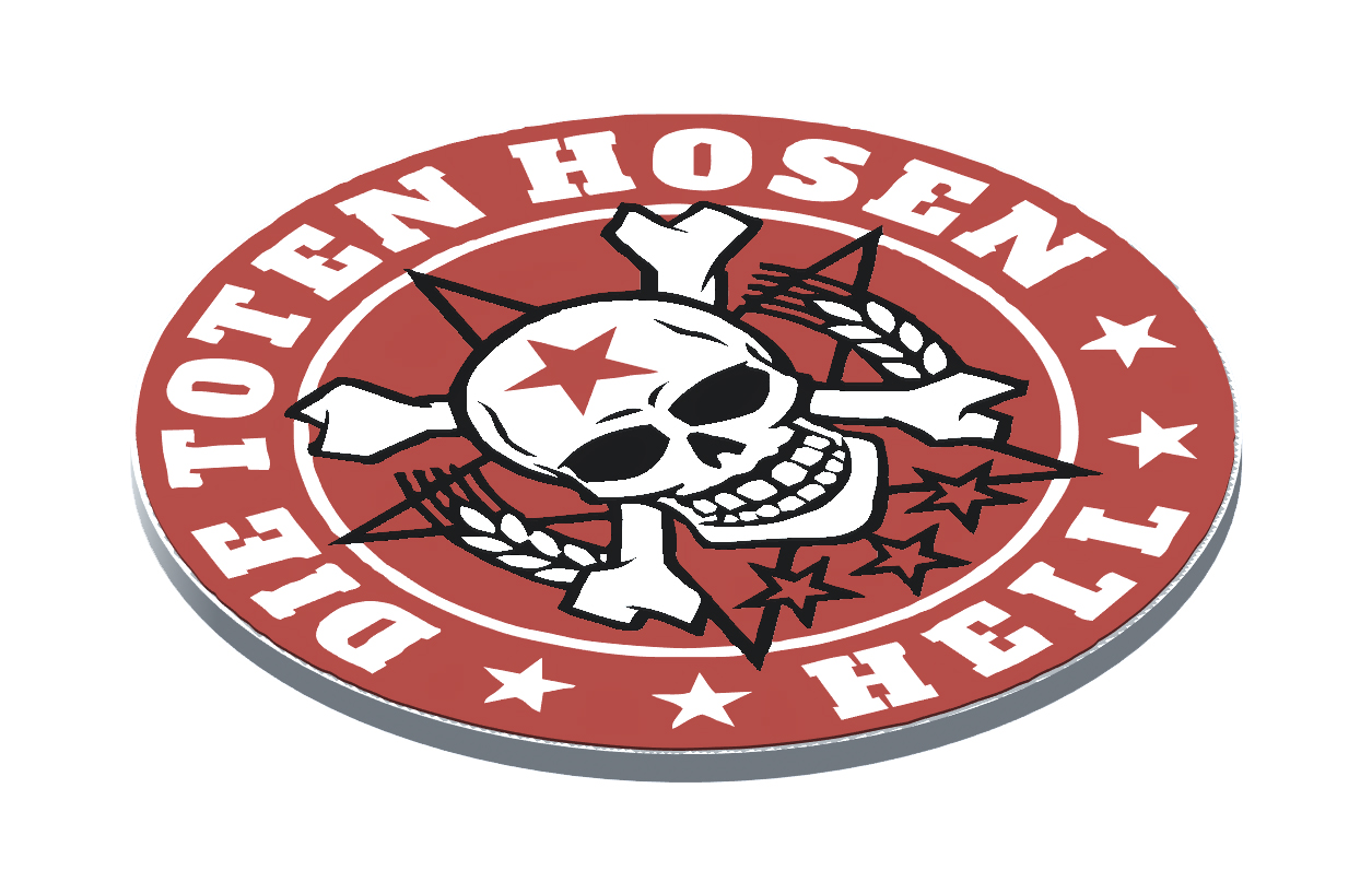 "Die Toten Hosen" - Coaster by vecomel | Download free STL model