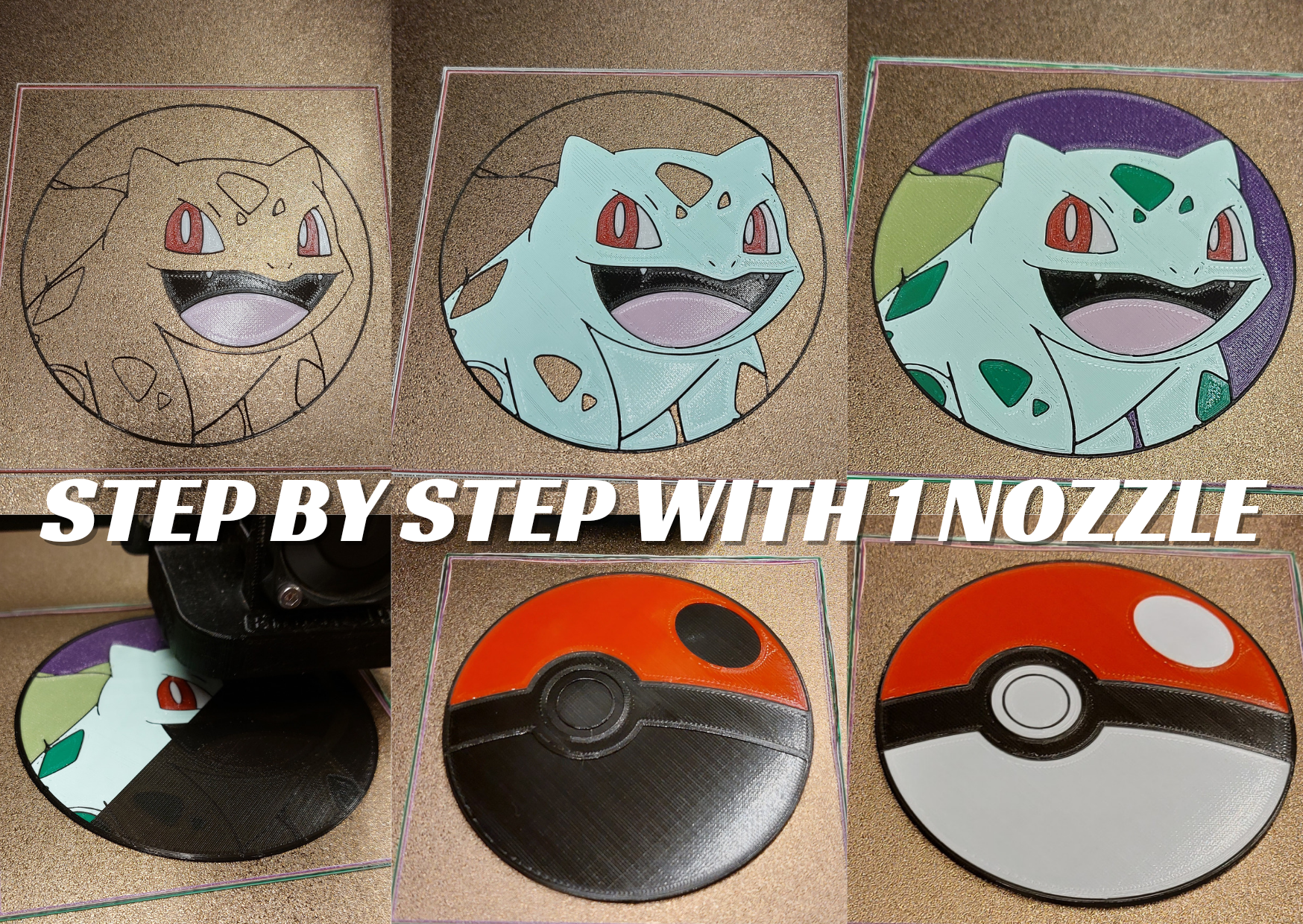 Miniatura 2 do modelo 3D Pokemon Starter Surprise Coasters