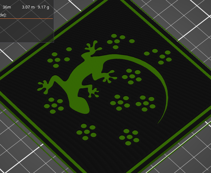 Coaster: Salamander in forest