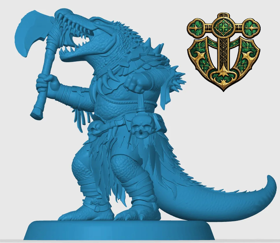 Lizardfolk Barbarian — miniatura 4
