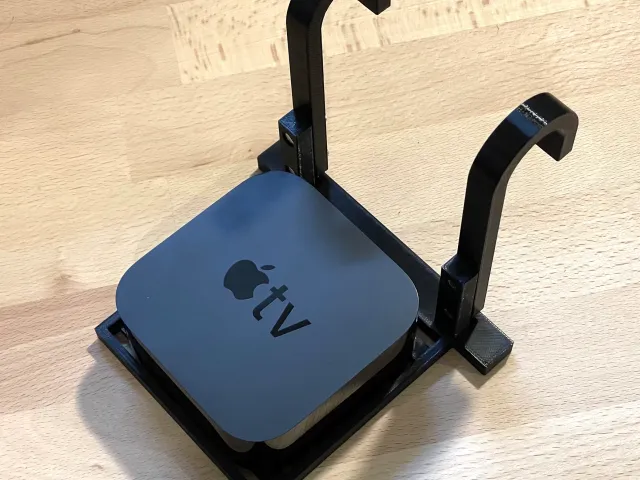 Apple TV Stand Plate for easel design TV Stand (e. g. Hama 00118099)
