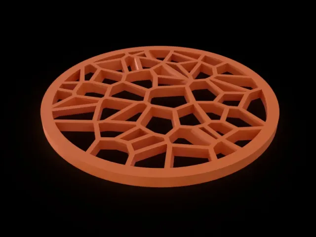 Voronoi style Coaster