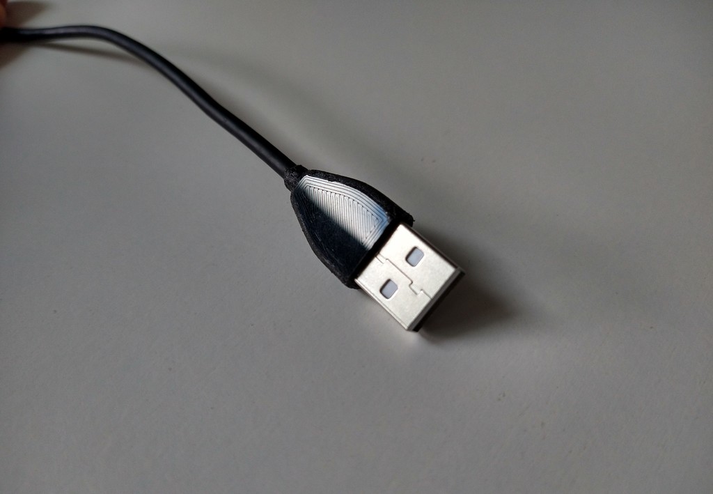 Miniatura 2 do modelo 3D USB Plug Type A casing Ummantelung Stecker