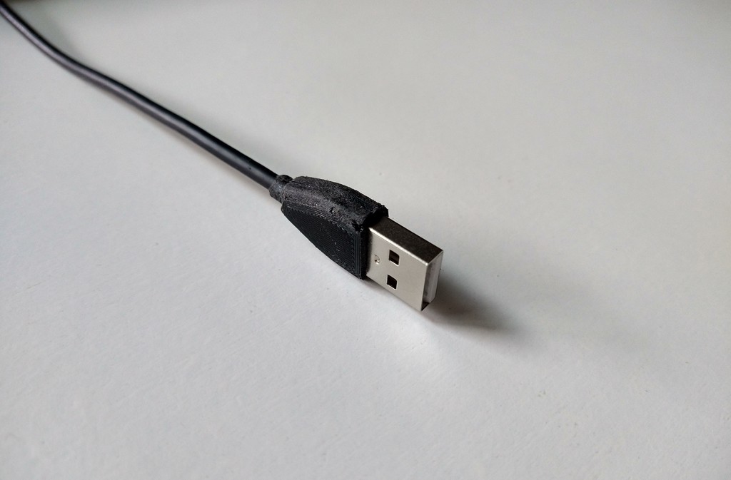 Miniatura 8 do modelo 3D USB Plug Type A casing Ummantelung Stecker