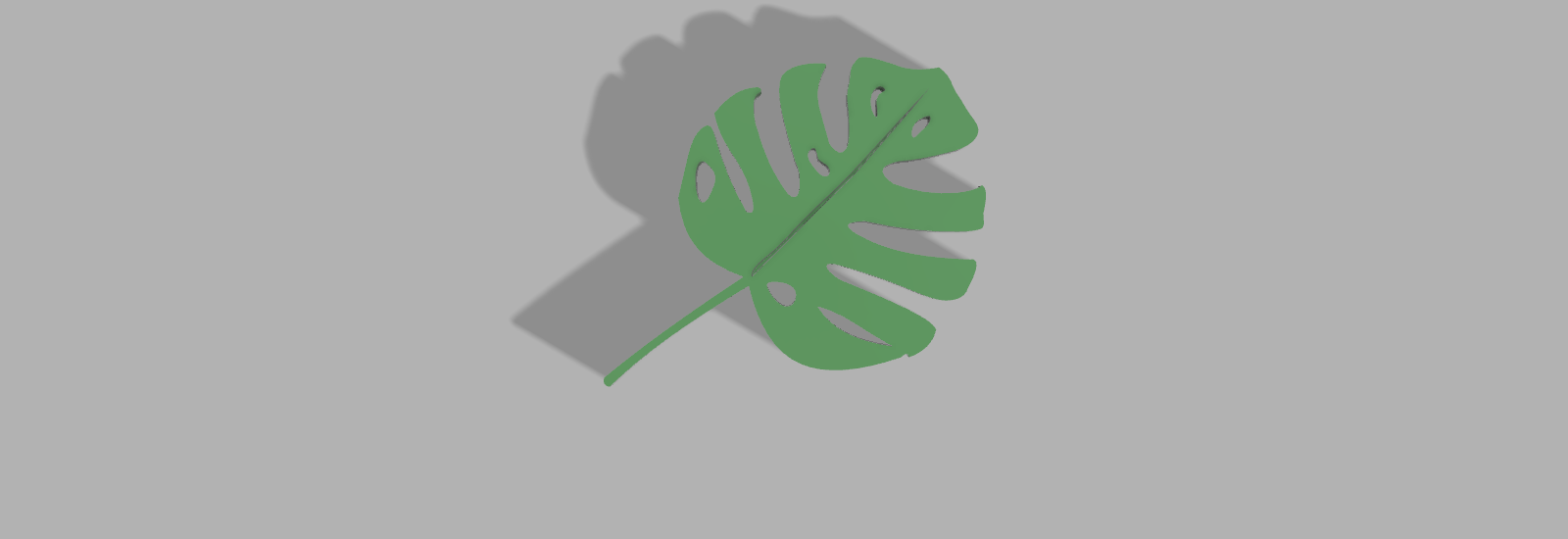 Miniatura 2 do modelo 3D Monstera leaf coaster