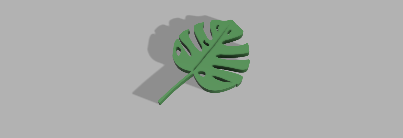 Monstera leaf coaster